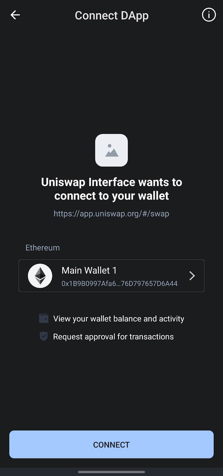 connect dapp in trust wallet