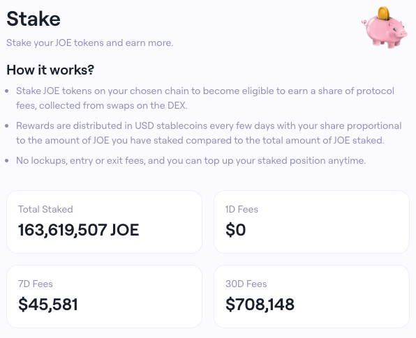 joe staking overview